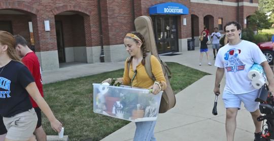 August 19, 2019: They're back: Millikin University campus buzzing with activity as students settle in